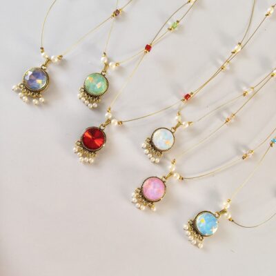 Royal Radiance Crystal Pendant Necklaces