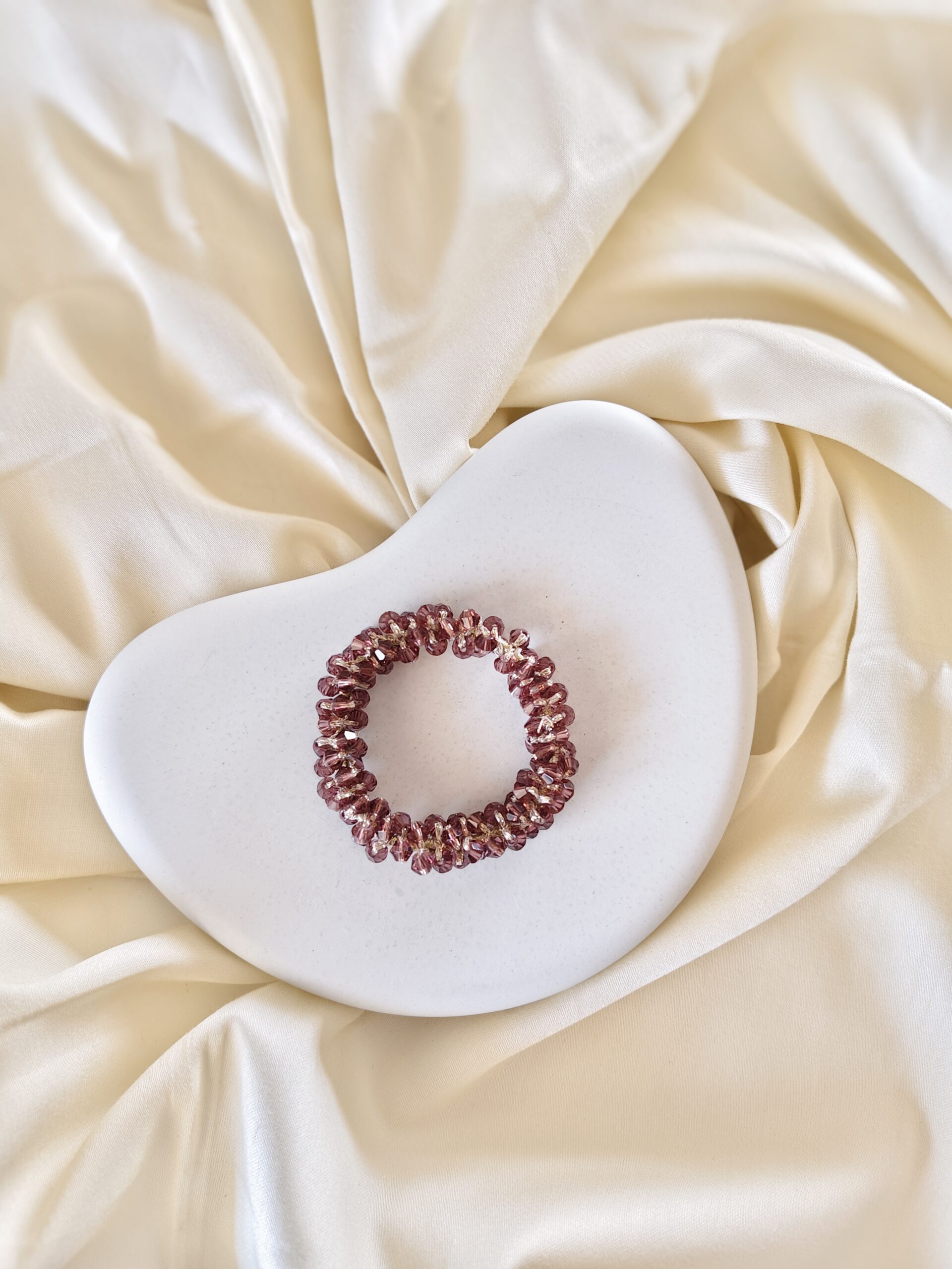 Crystal Beaded Elastic Hair Ties