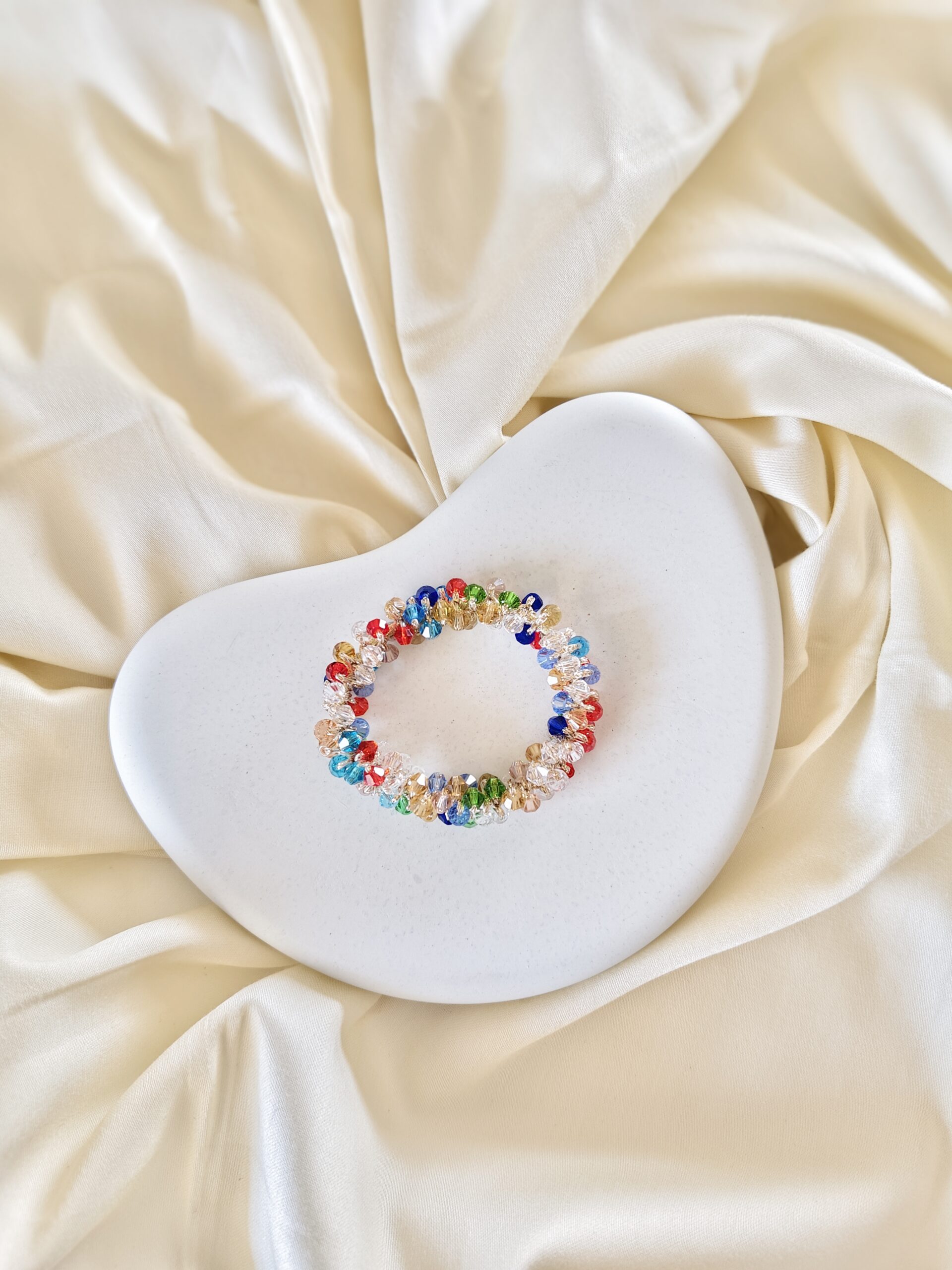 Crystal Beaded Elastic Hair Ties