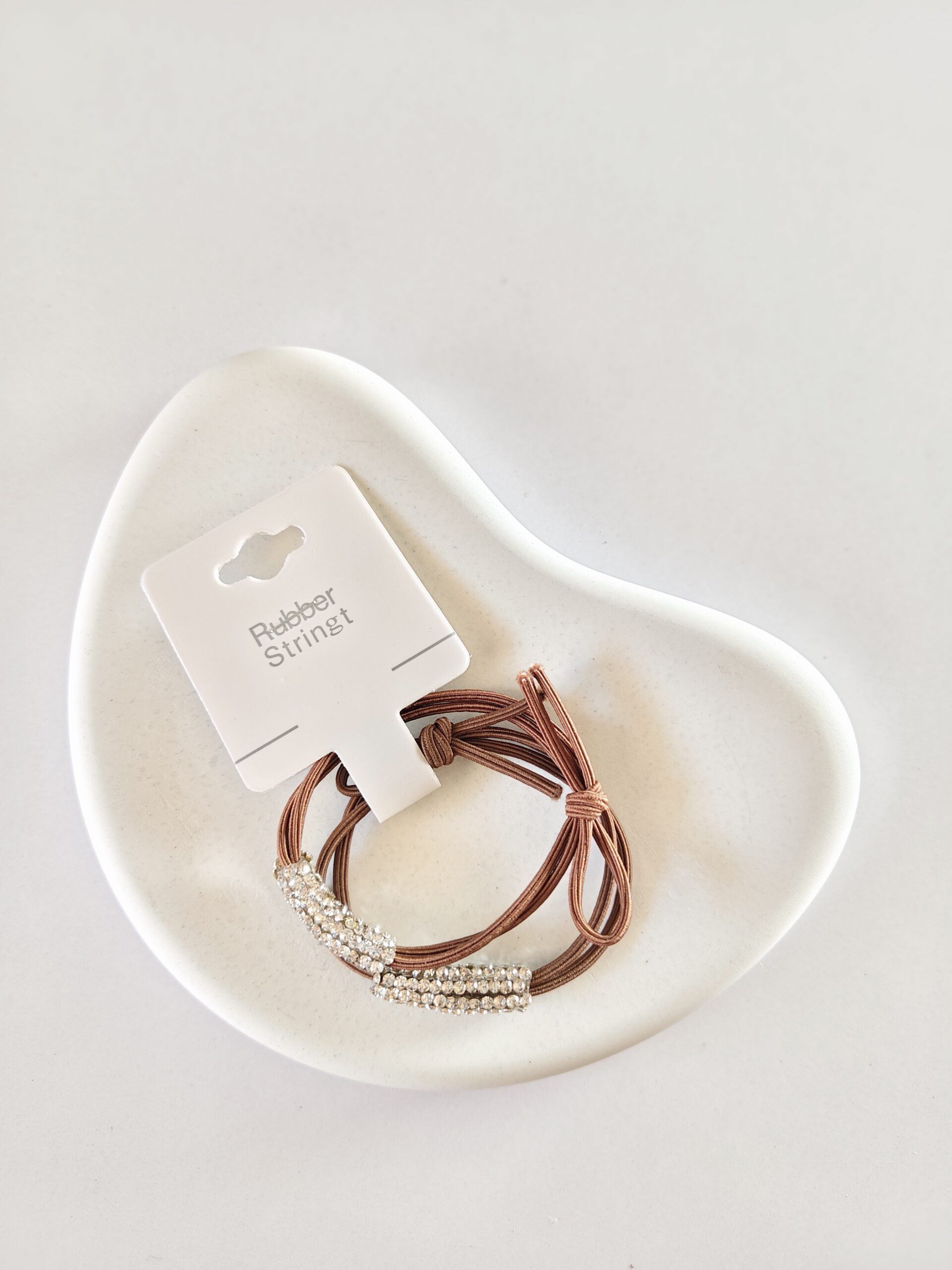 Glam Rhinestone Rubber Hair Bands- set of 2 - Image 4