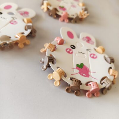 Baby Mini Teddy Face Clip-10 Pairs in Each Card