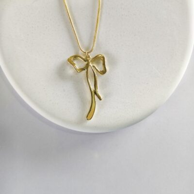 Anti Tanish Chain Golden Bow Design