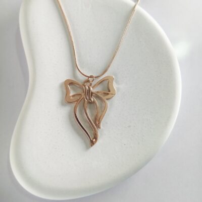 Anti Tanish Chain Rose Gold Bow Design
