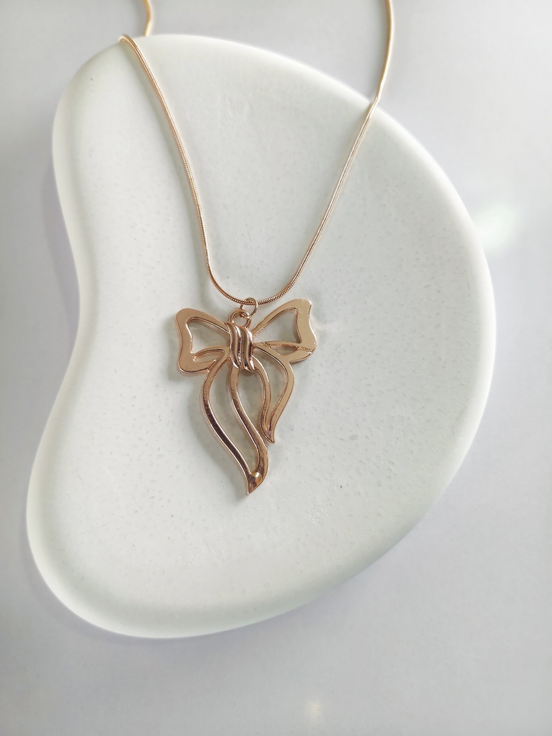 Anti Tanish Chain Rose Gold Bow Design