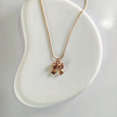 Anti Tanish Chain Rose Gold Small Bow Design