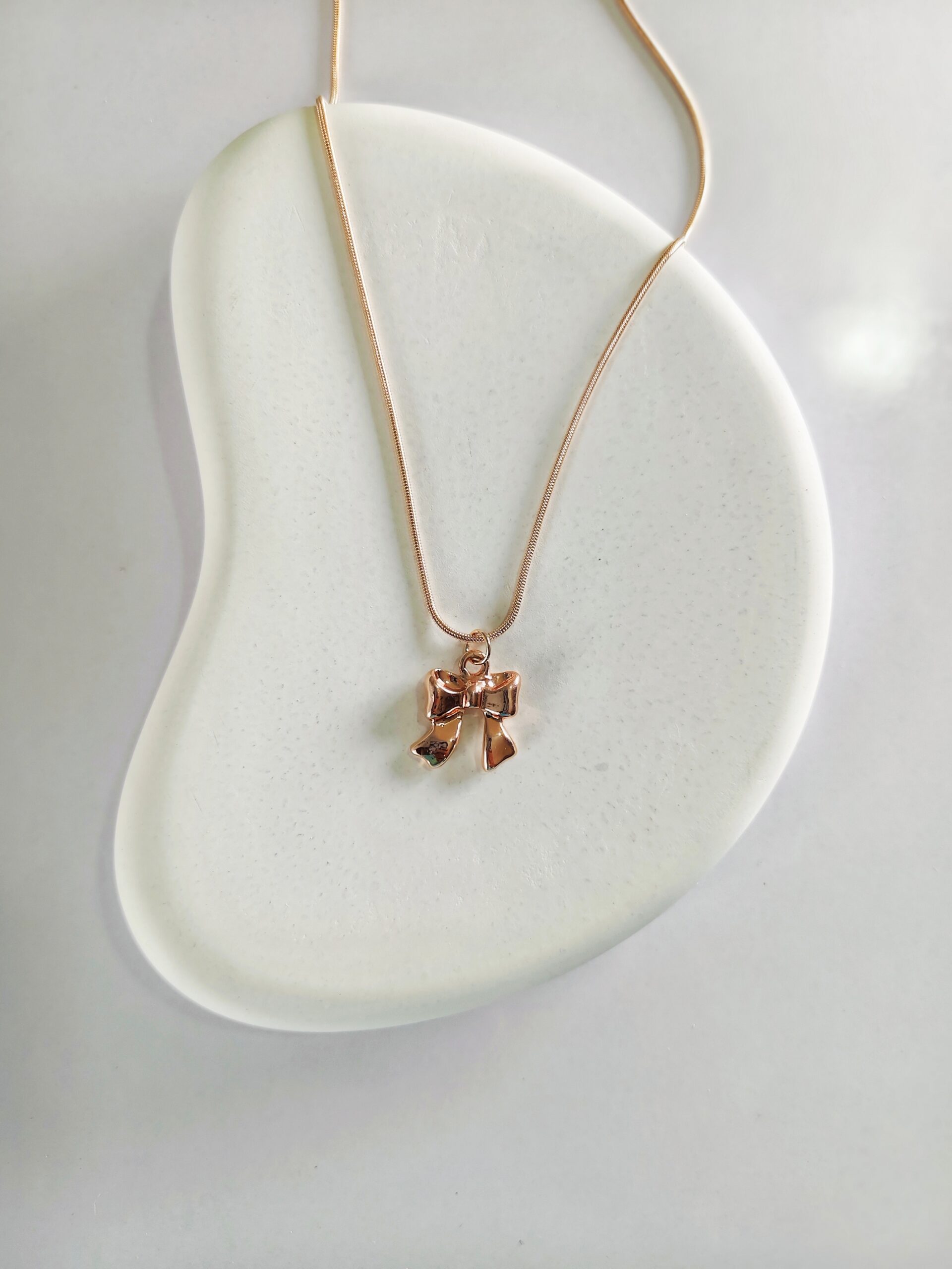 Anti Tanish Chain Rose Gold Small Bow Design