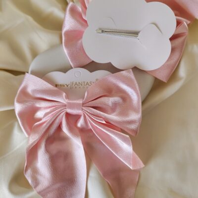 Tending Satin Bow Clip